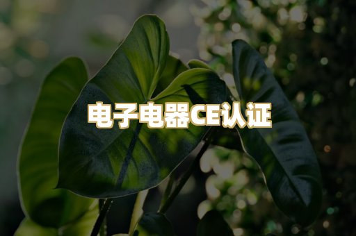 电子电器CE认证